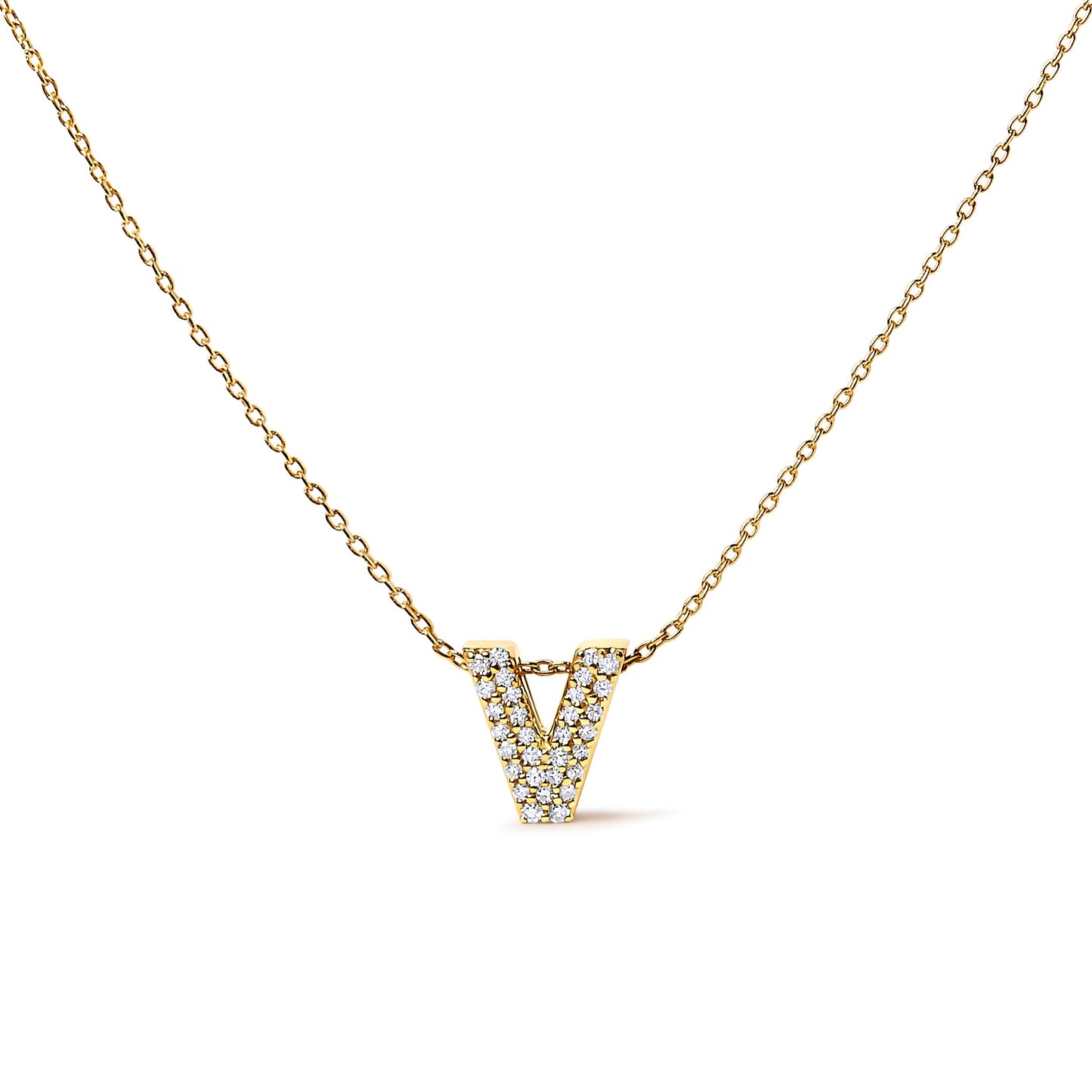 10K White Gold Diamond Accent "A" Initial Bubble Pendant Necklace Bids.com