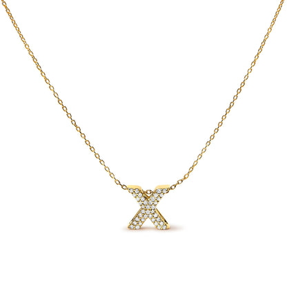 10K White Gold Diamond Accent "A" Initial Bubble Pendant Necklace Bids.com