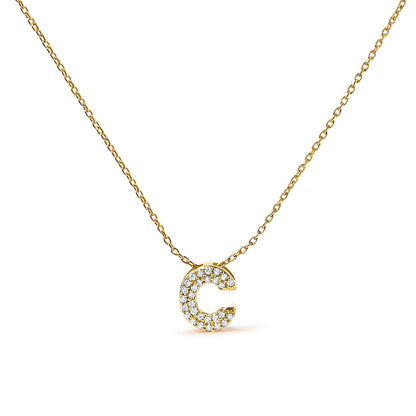 10K White Gold Diamond Accent "A" Initial Bubble Pendant Necklace Bids.com
