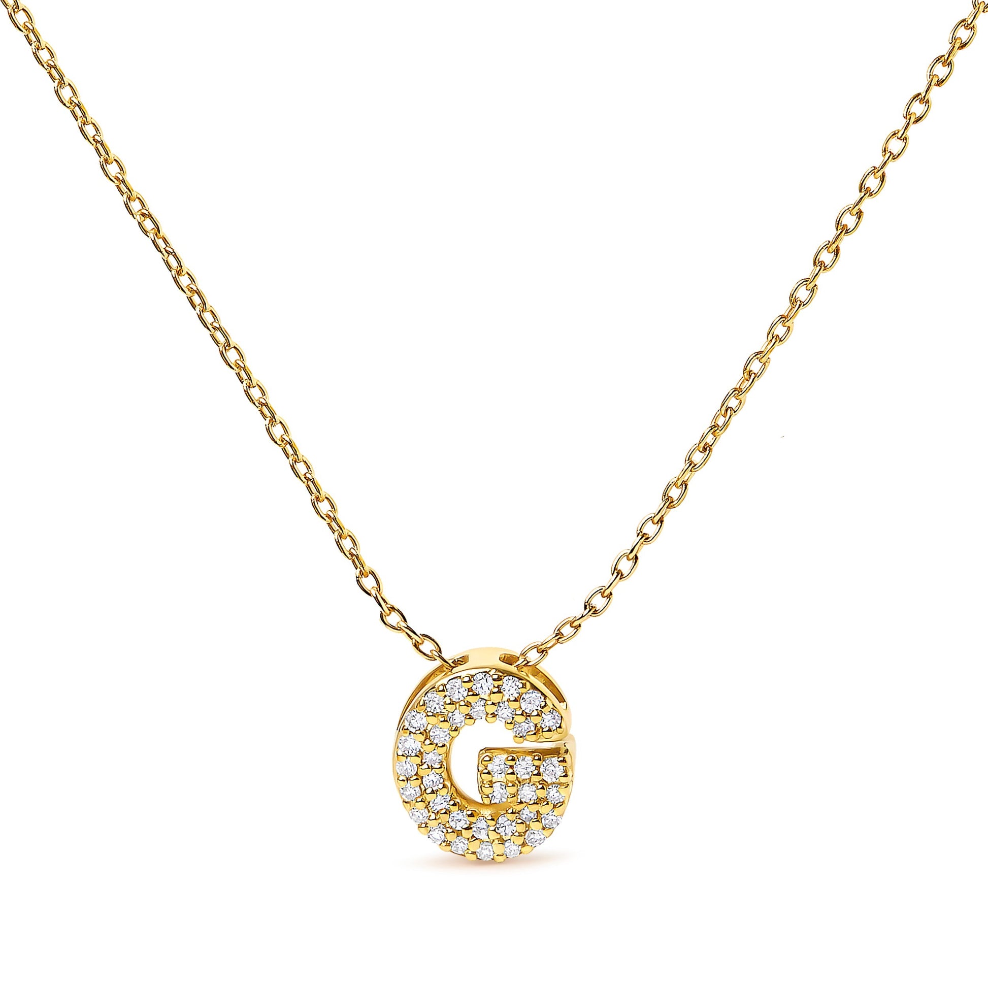 10K White Gold Diamond Accent "A" Initial Bubble Pendant Necklace Bids.com