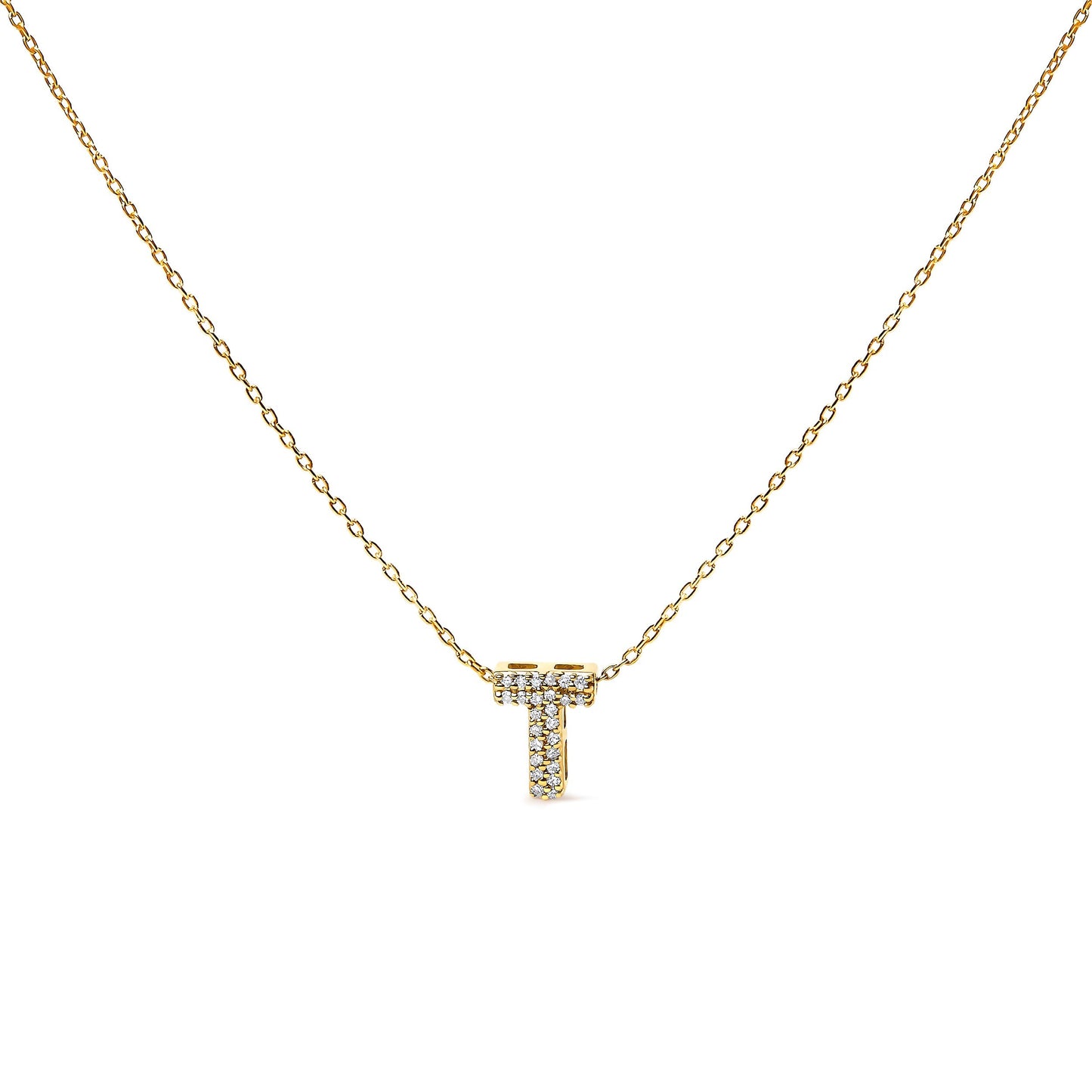 10K White Gold Diamond Accent "A" Initial Bubble Pendant Necklace Bids.com