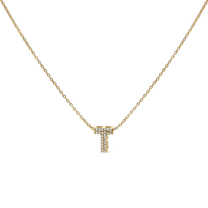 10K White Gold Diamond Accent "A" Initial Bubble Pendant Necklace Bids.com