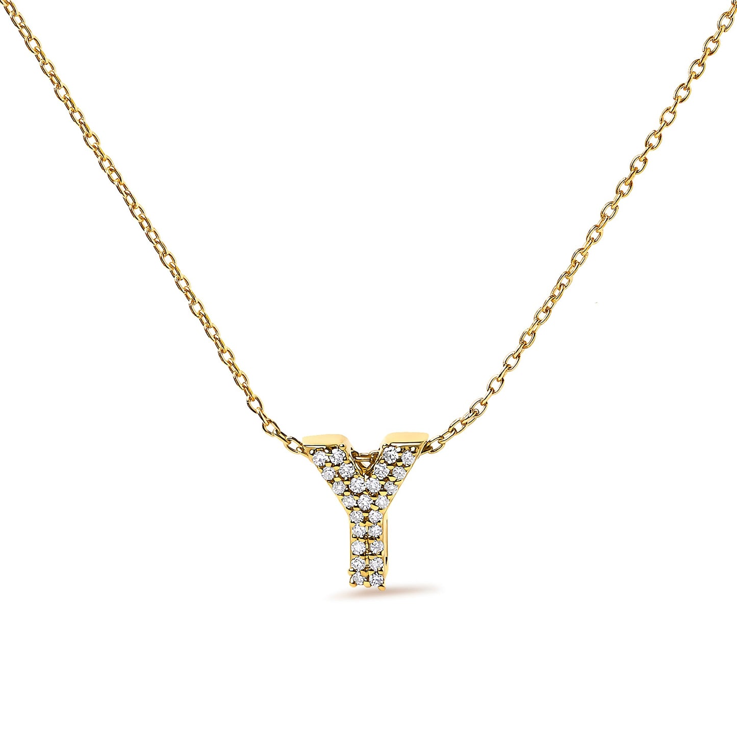 10K White Gold Diamond Accent "A" Initial Bubble Pendant Necklace Bids.com