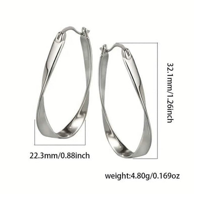 925 Silver Hypoallergenic Elegant Retro Style Earrings DailySale