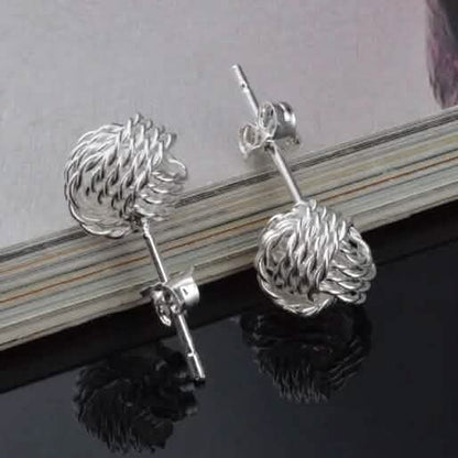 925 Silver Love Nut Stud Earrings DailySale