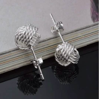 925 Silver Love Nut Stud Earrings DailySale