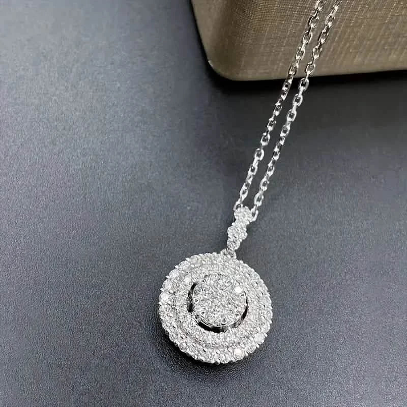 925 Silver Zirconium Oxide Collarbone Necklace DailySale