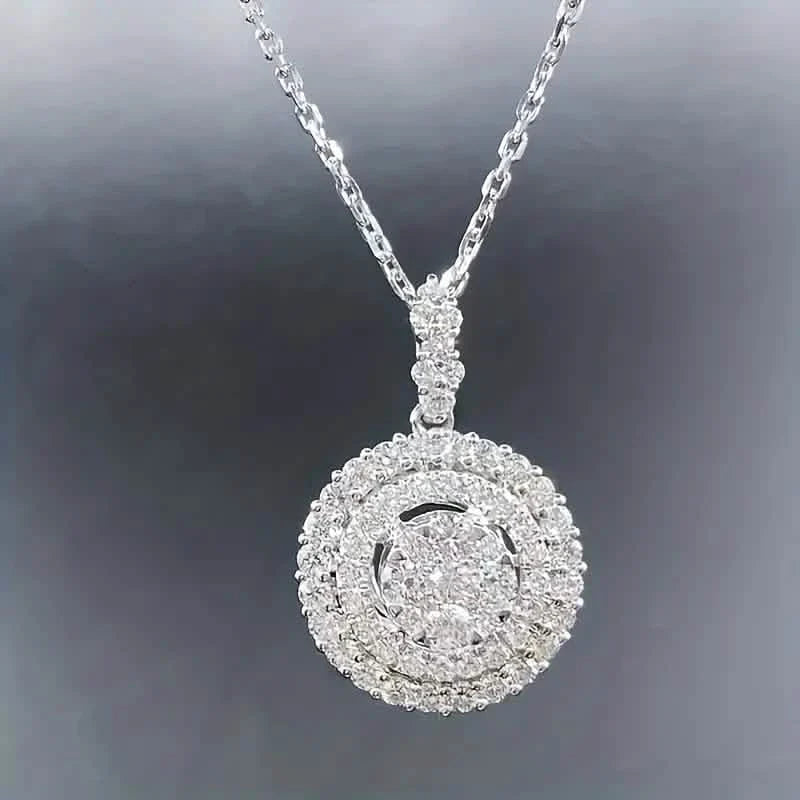 925 Silver Zirconium Oxide Collarbone Necklace DailySale