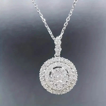 925 Silver Zirconium Oxide Collarbone Necklace DailySale