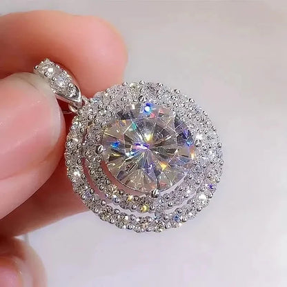 925 Silver Zirconium Oxide Collarbone Necklace DailySale