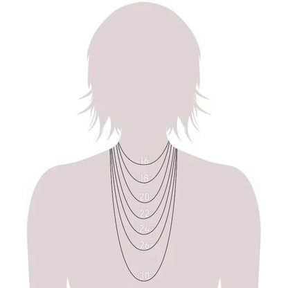925 Solid Italian Silver Round Box Necklace DailySale