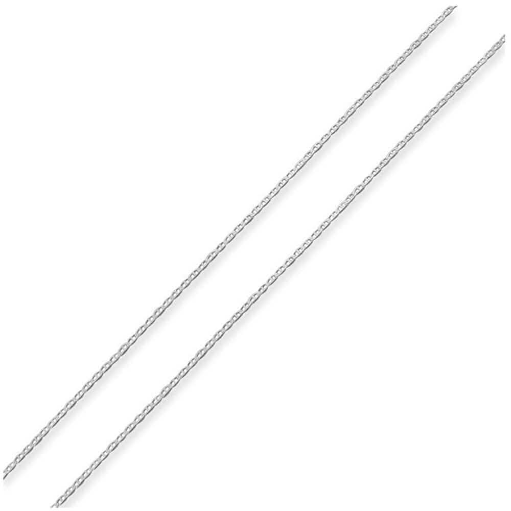 925 Sterling Silver 2mm Marina Link Chain Necklace DailySale