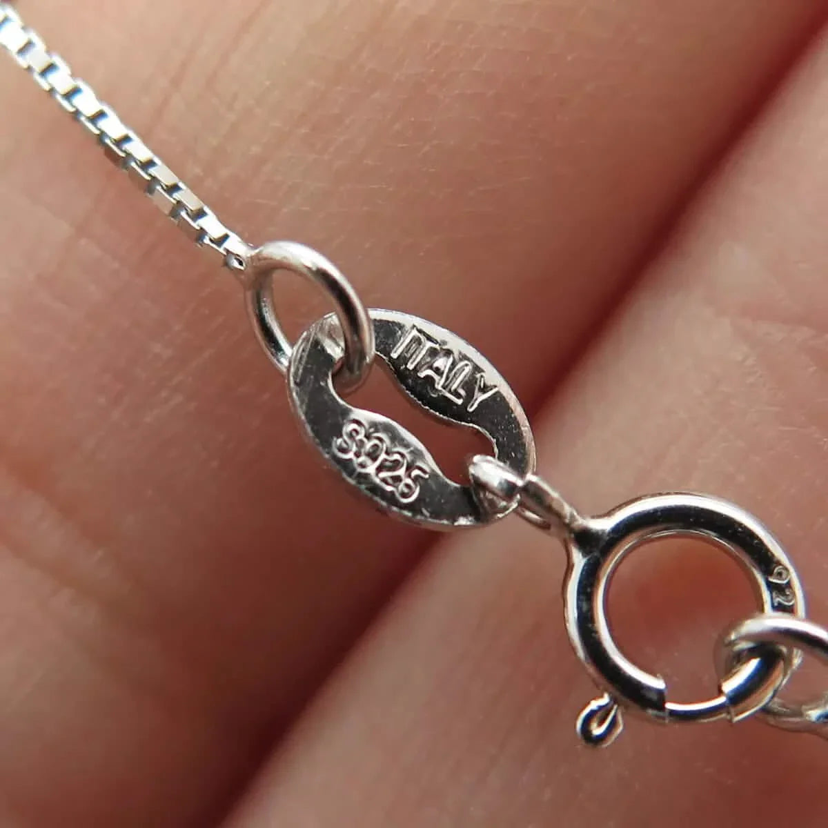 925 Sterling Silver Box Chain Necklace DailySale