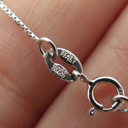 925 Sterling Silver Box Chain Necklace DailySale