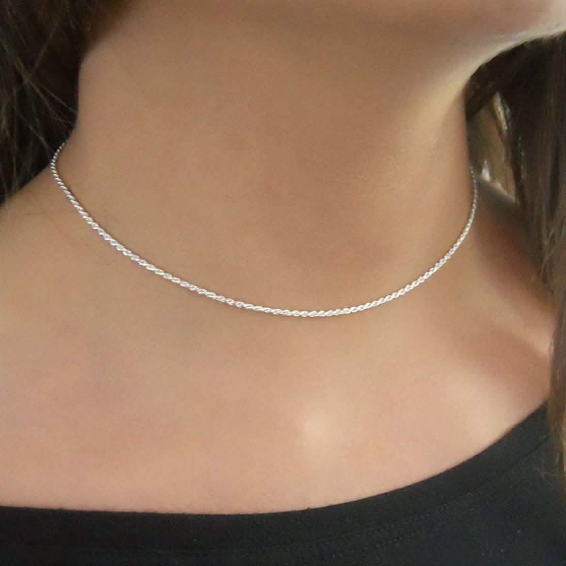 925 Sterling SIlver Choker Necklace DailySale