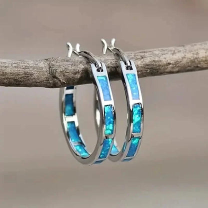 925 Sterling Silver Circular Hoop Earrings DailySale