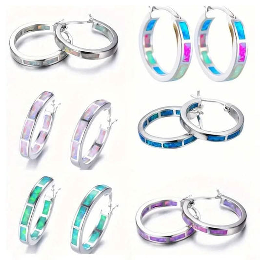 925 Sterling Silver Circular Hoop Earrings DailySale
