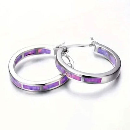 925 Sterling Silver Circular Hoop Earrings DailySale