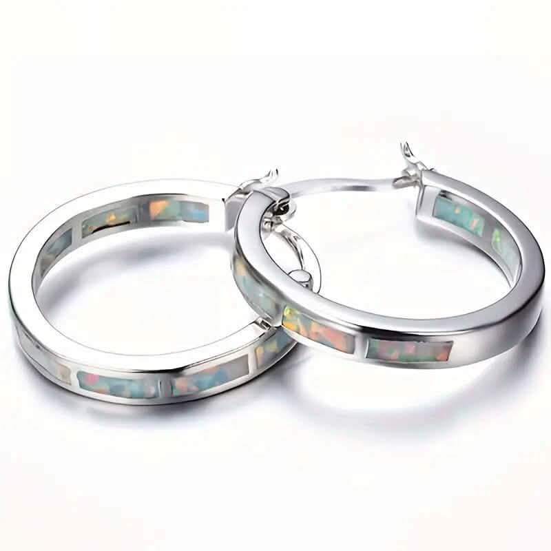 925 Sterling Silver Circular Hoop Earrings DailySale