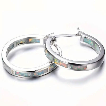 925 Sterling Silver Circular Hoop Earrings DailySale