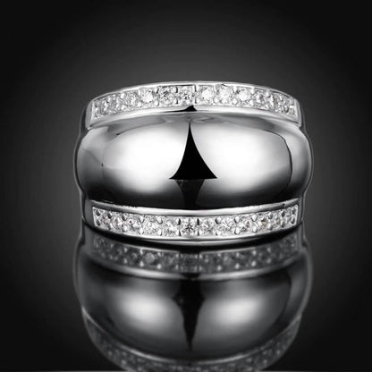 925 Sterling Silver Invisible Setting CZ AAAA Crystal Wedding Ring DailySale