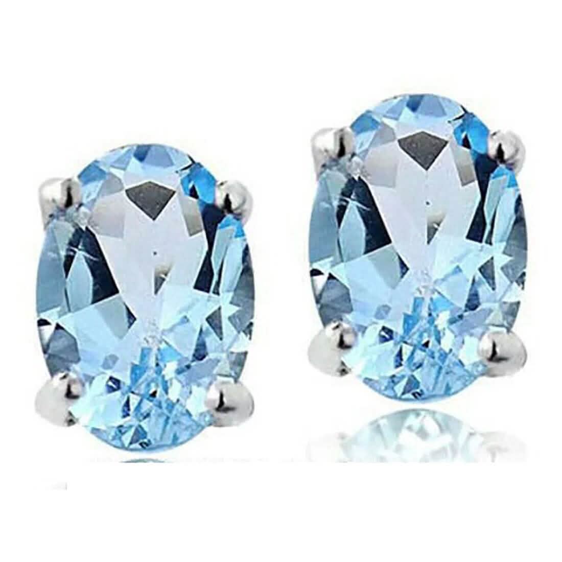 925 Sterling Silver London Blue Topaz Stud Earrings DailySale