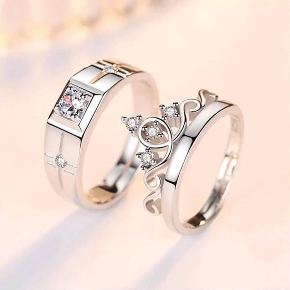 925 Sterling Silver New Jewelry Fashion Couple Ring DailySale