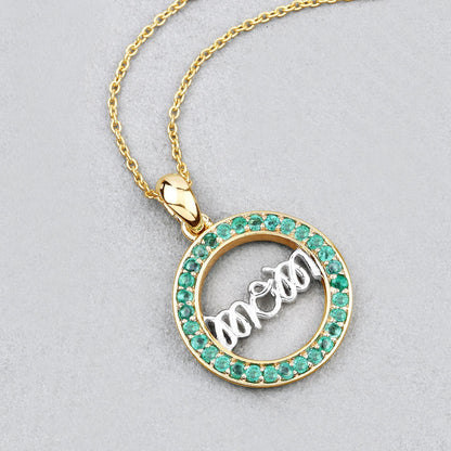 0.54 Carat Genuine Emerald .925 Sterling Silver Pendant Bids.com