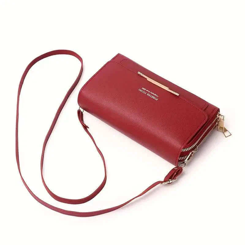Vegan Messenger Bag – Lightweight Large Shoulder Bag with Detachable Organizer DailySale