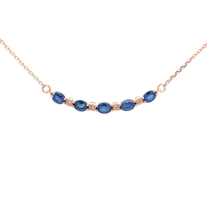 .73ct Sapphire Diamond Fashion Pendants 10KT Rose Gold Bids.com