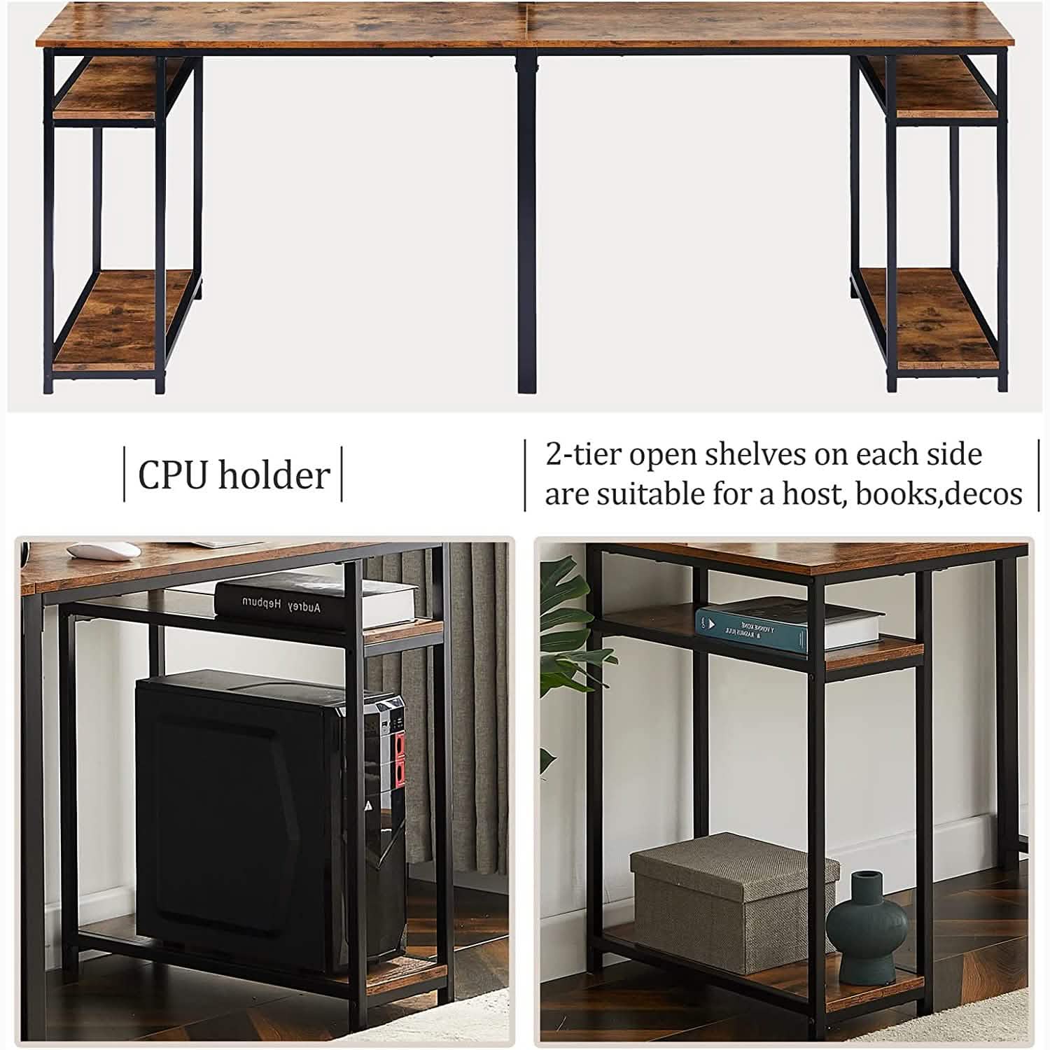 94.6 Inch Modern Two Person Computer Desk DailySale