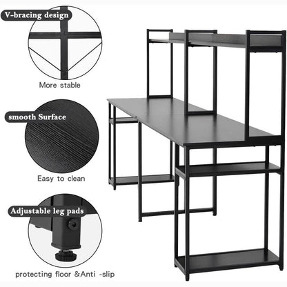 94.6 Inch Modern Two Person Computer Desk DailySale