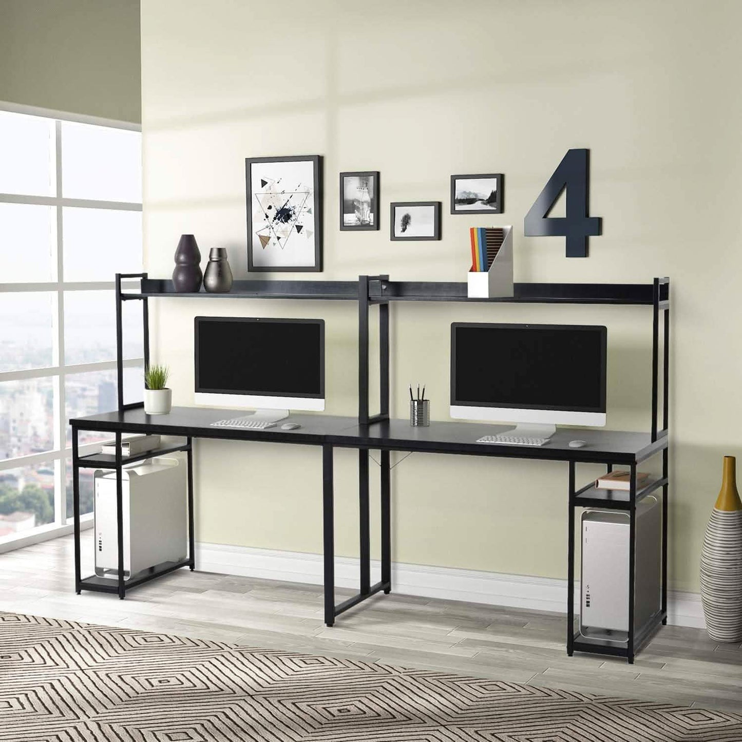 94.6 Inch Modern Two Person Computer Desk DailySale