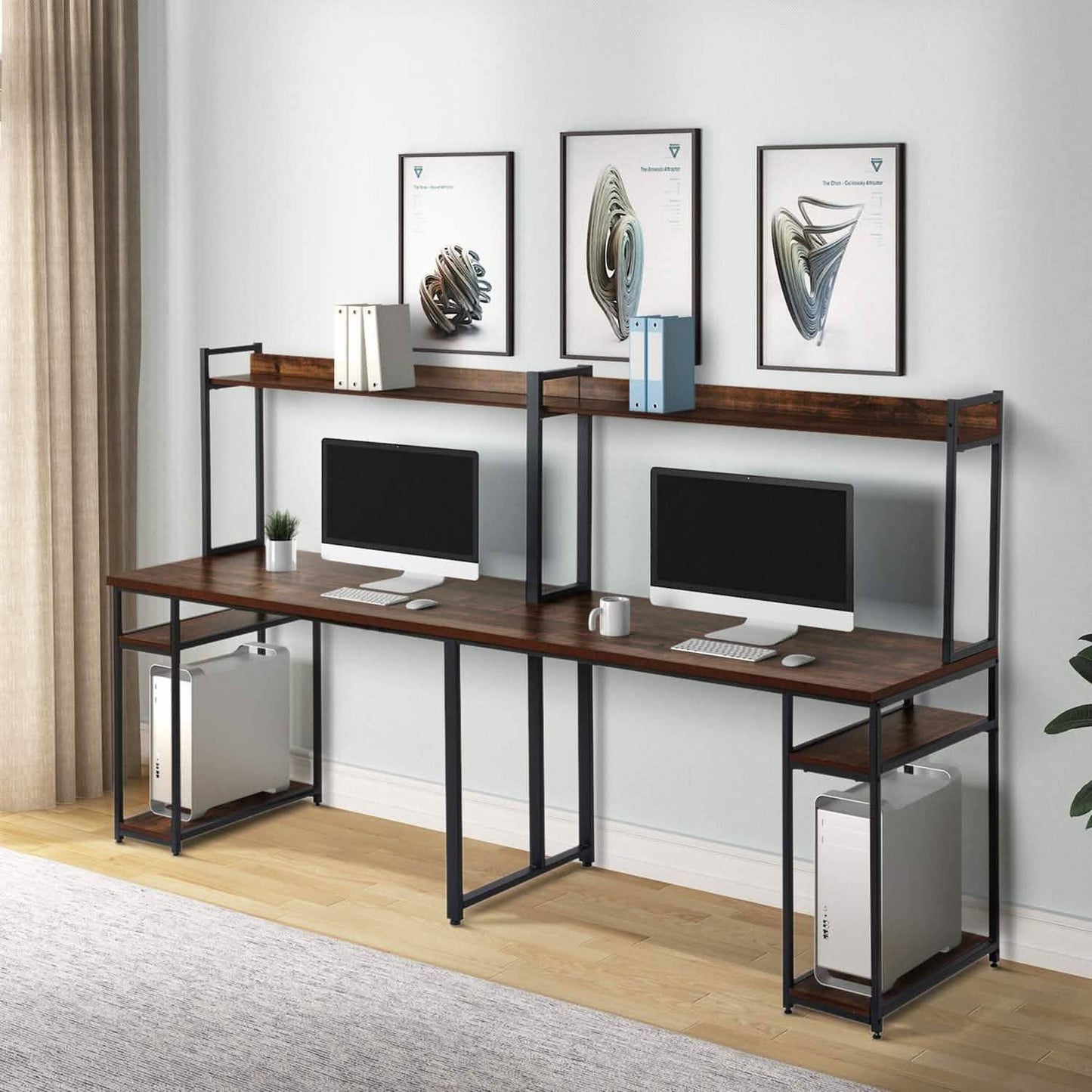 94.6 Inch Modern Two Person Computer Desk DailySale