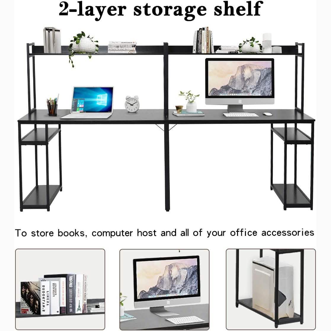 94.6 Inch Modern Two Person Computer Desk DailySale