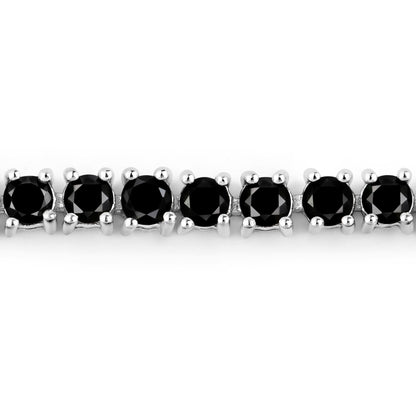 3.15 Carat Genuine Black Diamond .925 Sterling Silver Bracelet Bids.com