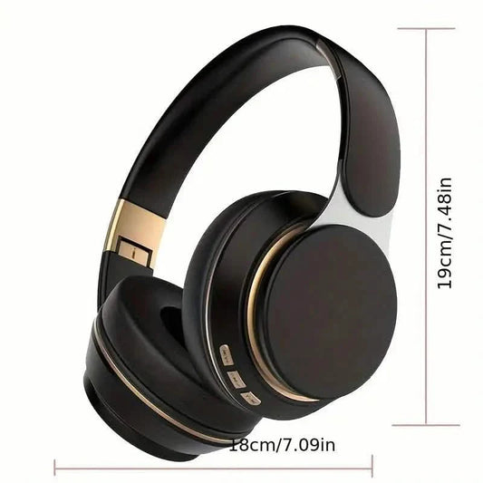 Wireless Over-Ear Headphones – Foldable, Mic, FM Radio, TF Card, USB Charging DailySale