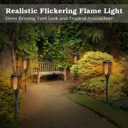 96 LEDs Solar Flame Torch Light DailySale