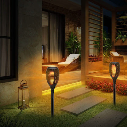 96 LEDs Solar Flame Torch Light DailySale