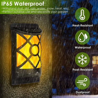 96 LEDs Waterproof Flame Solar Lights Outdoor DailySale