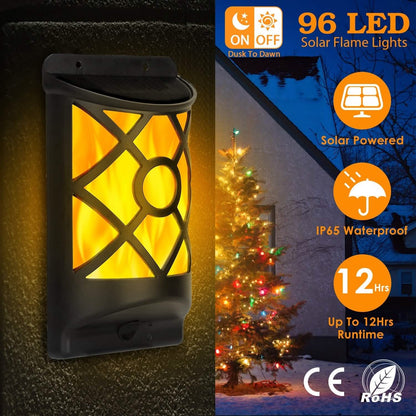 96 LEDs Waterproof Flame Solar Lights Outdoor DailySale