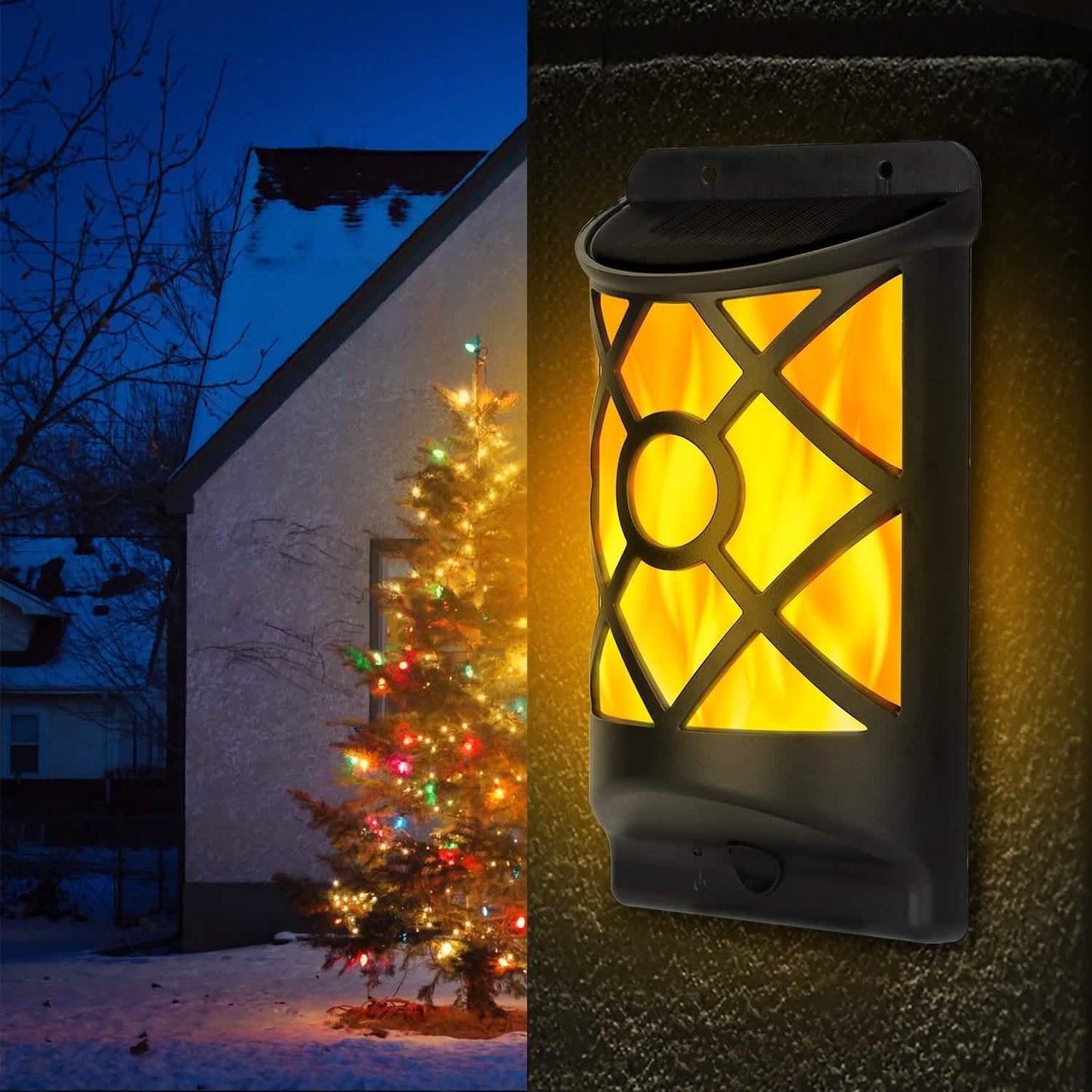 96 LEDs Waterproof Flame Solar Lights Outdoor DailySale