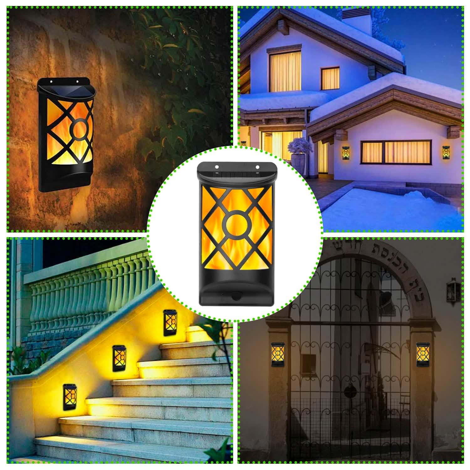 96 LEDs Waterproof Flame Solar Lights Outdoor DailySale