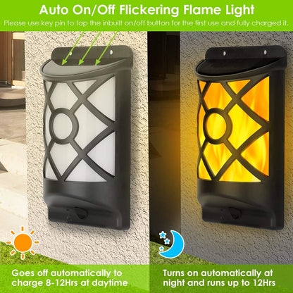 96 LEDs Waterproof Flame Solar Lights Outdoor DailySale