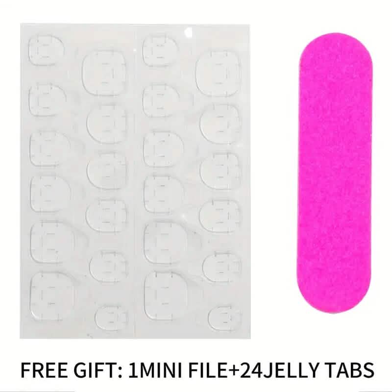 96-Pieces: Short Square Acrylic Press-On Nails DailySale