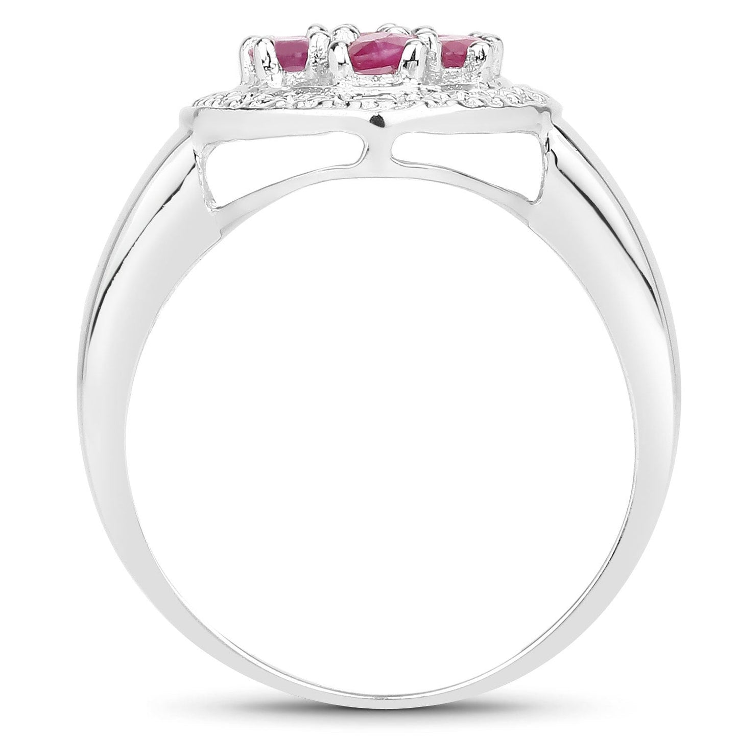 1.54 Carat Genuine Ruby .925 Sterling Silver Ring Bids.com