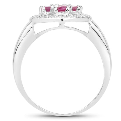 1.54 Carat Genuine Ruby .925 Sterling Silver Ring Bids.com