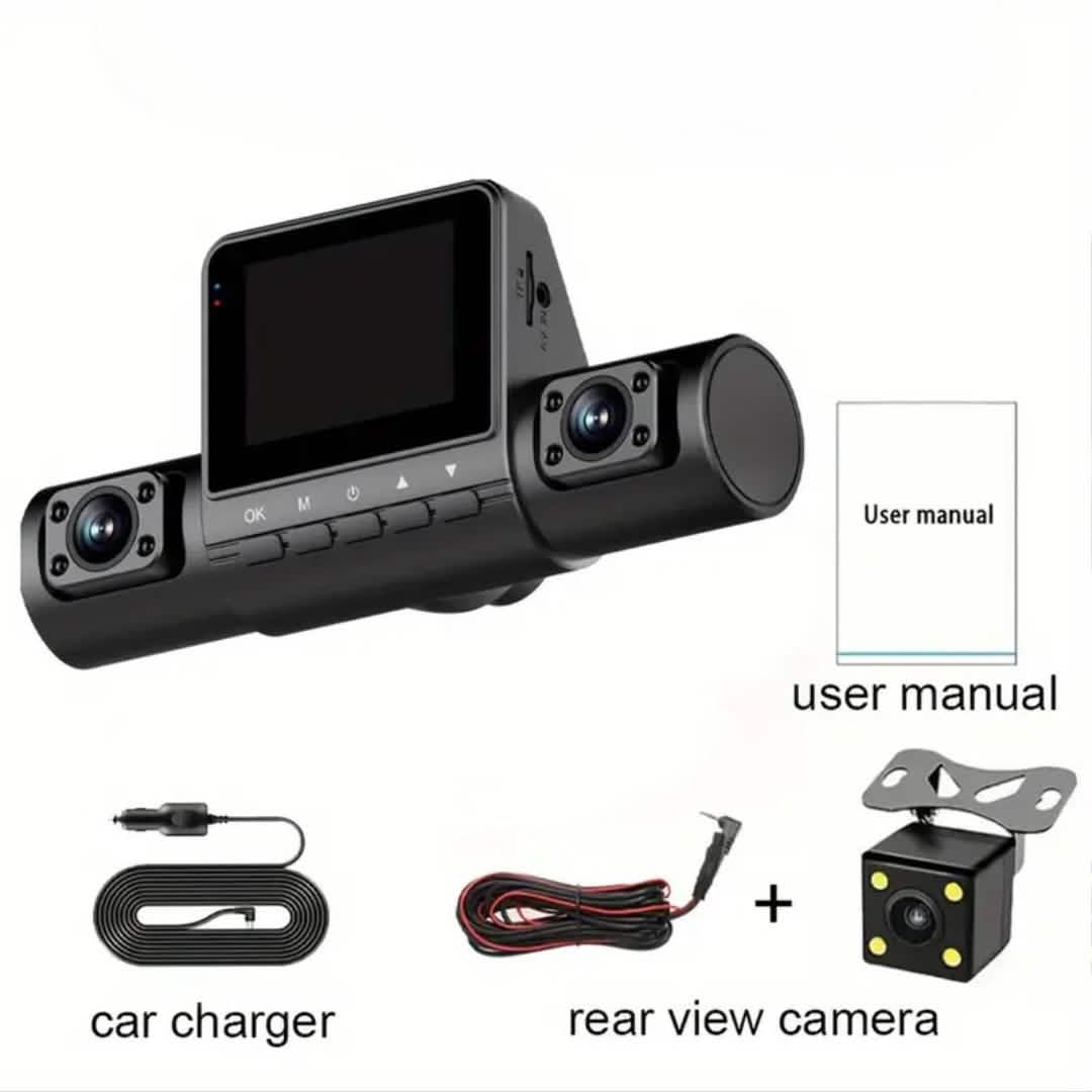4-Channel Car DVR Dash Cam – 1080P Front, 720P Side & Rear, Night Vision DailySale