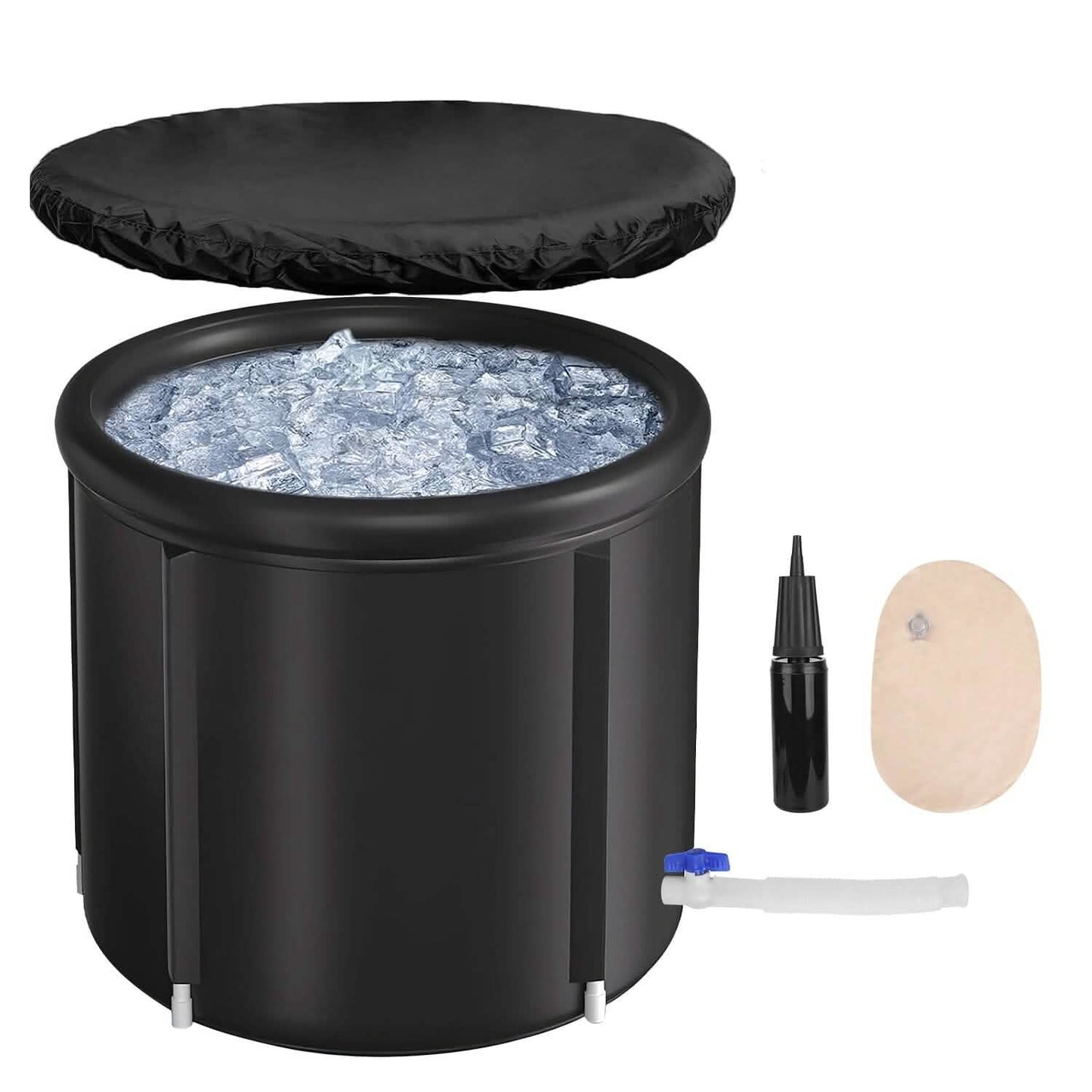 97 Gal Large Size Ice Bath Tub with Cover DailySale
