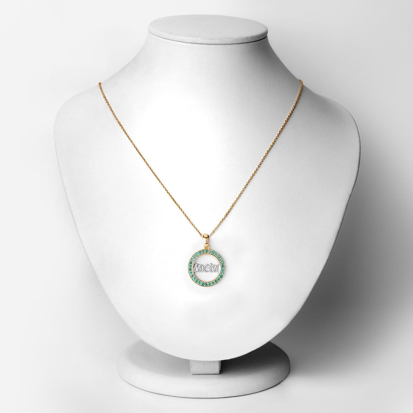 0.54 Carat Genuine Emerald .925 Sterling Silver Pendant Bids.com